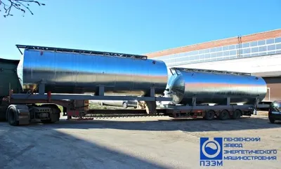 Отгрузка резервуаров РГС-40 на санях